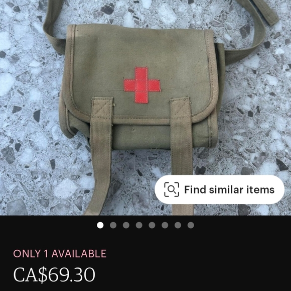 Rothco-olive,shoulder bag, satchel, Medics cross, Never used - Picture 5 of 6